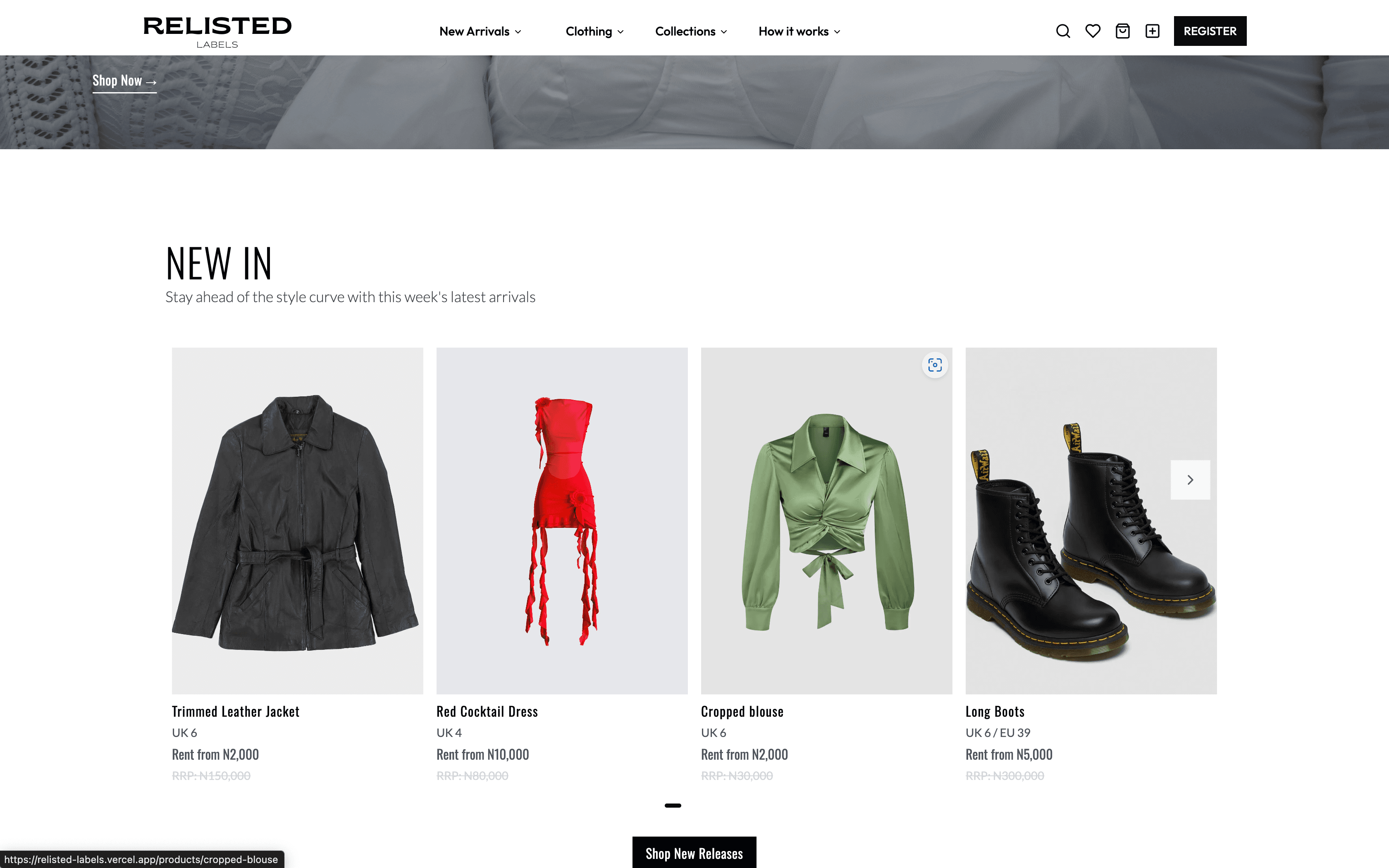 Relisted Labels preview